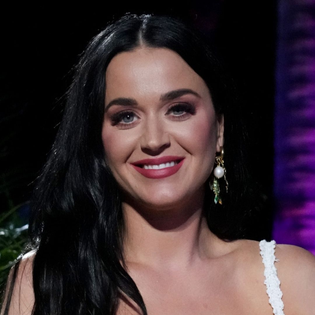 Katy Perry stuns in orange ensemble for tropical American Idol adventure