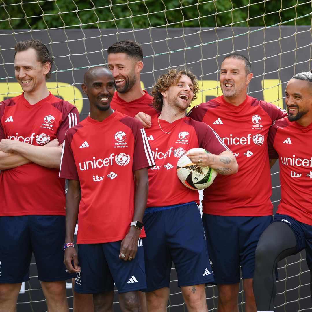 Behind the scenes at Soccer Aid 2024 as Sir Mo Farah and Tommy Fury talk team tactics and player rivalries