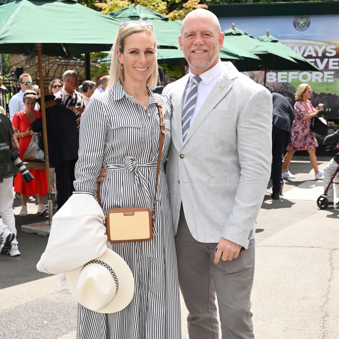 Zara Tindall and husband Mike join Queen Camilla at Wimbledon