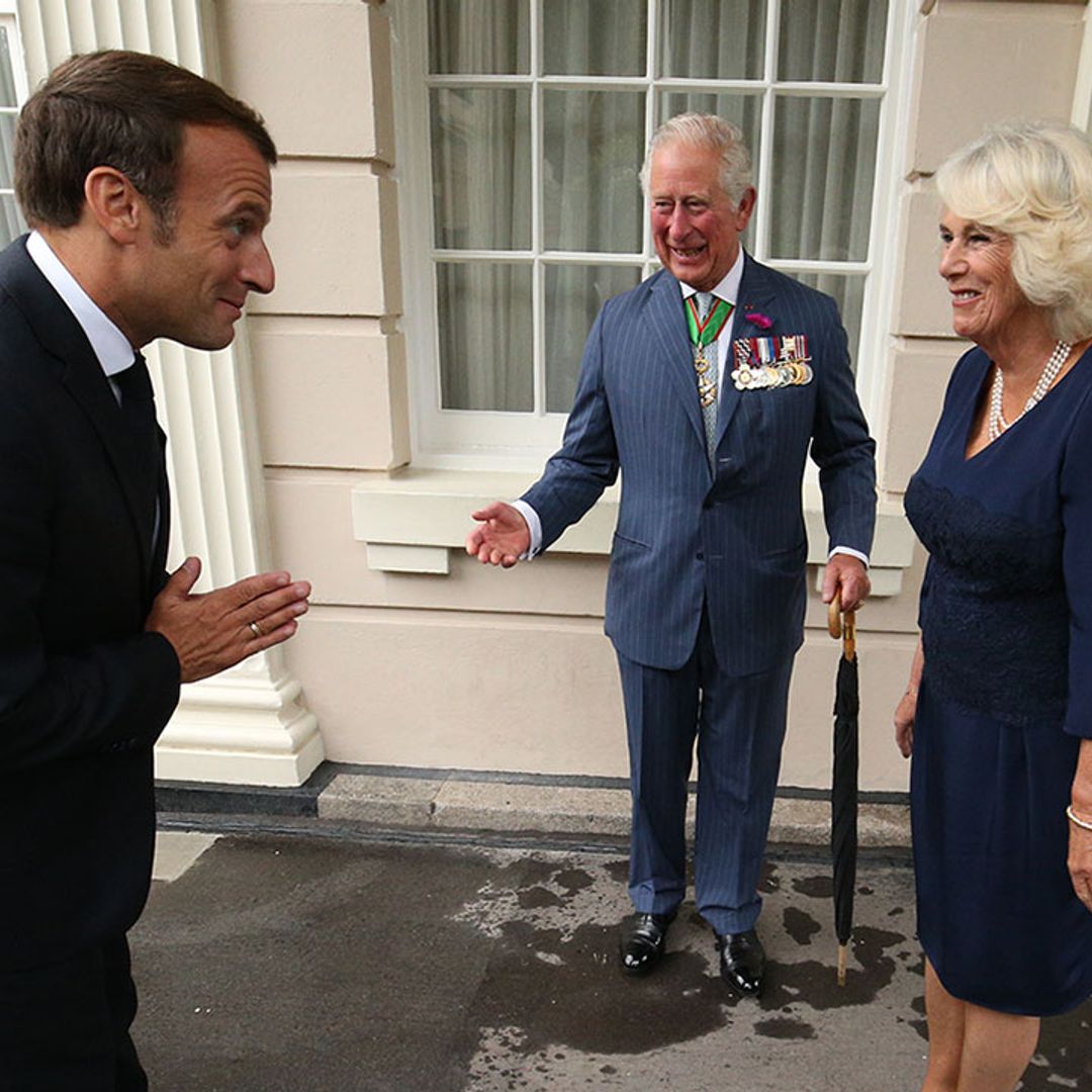 Prince Charles and Camilla host President Macron as they return to London during lockdown - best photos