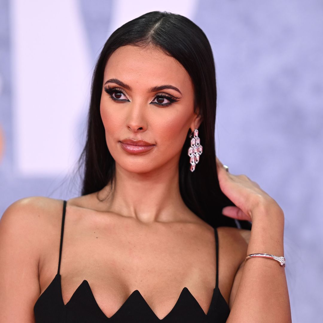 Maya Jama dazzles in LBD with low-slung belted detail