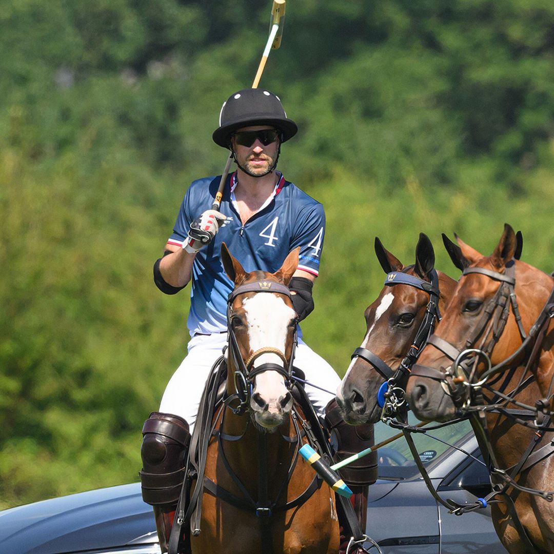Prince William cheered on by Peter Phillips and girlfriend Harriet