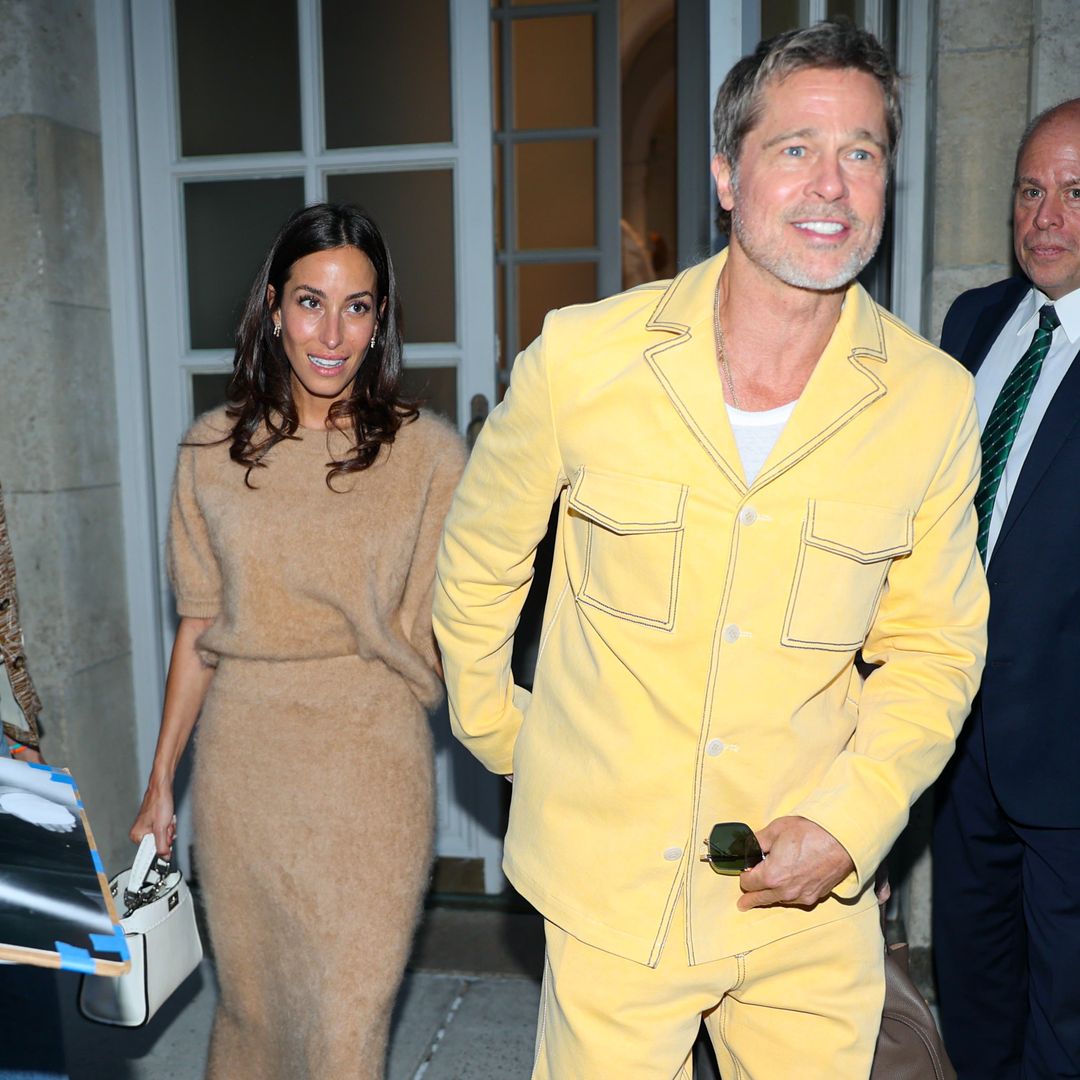 Brad Pitt's girlfriend Ines de Ramon, 32, is glowing as he praises their 'warm and secure' romance