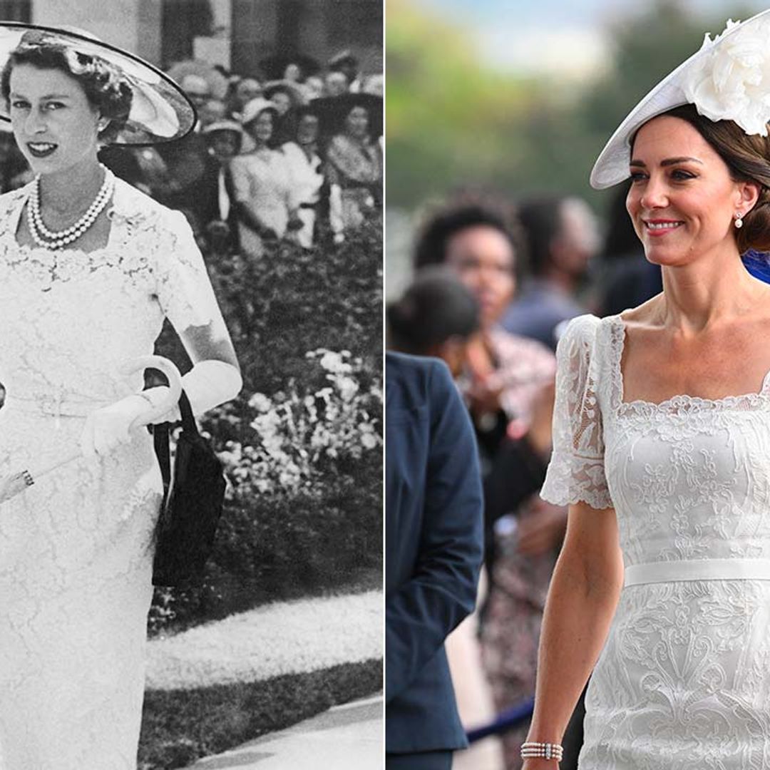 Kate Middleton pays homage to the Queen in striking bridal white dress