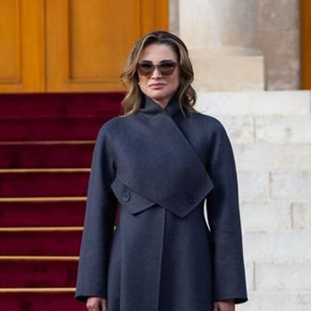 Queen Rania delivers a tailoring masterclass in £4400 coat at King Abdullah's Silver Jubilee