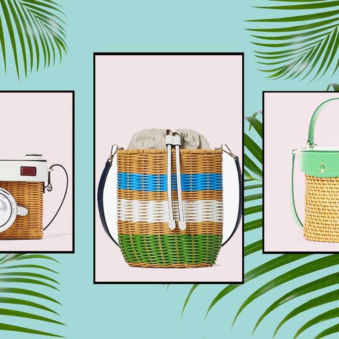 Kate Spade just dropped the CUTEST wicker bag collection that screams summer