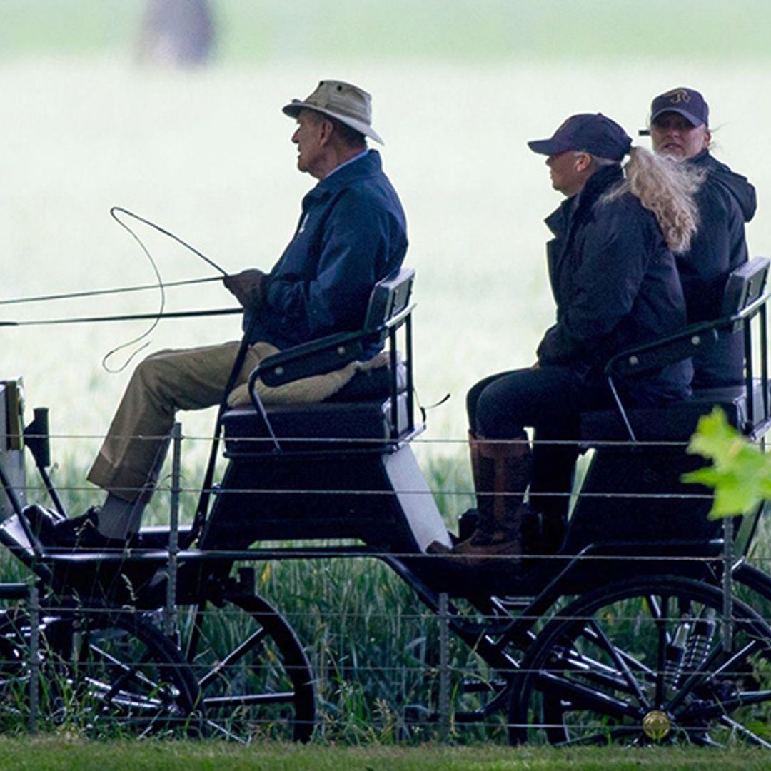 Prince Philip goes carriage driving in Windsor days after 97th birthday