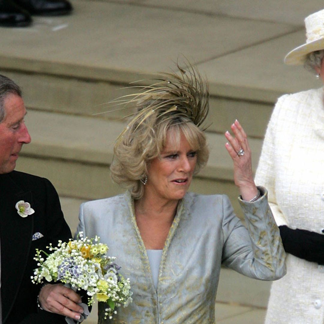 The Queen's rule-breaking white outfit on Duchess Camilla's wedding day