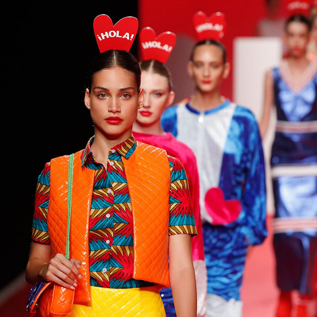 Agatha Ruiz de la Prada pays tribute to HOLA!'s 75th anniversary with joint collection at Madrid Fashion Week