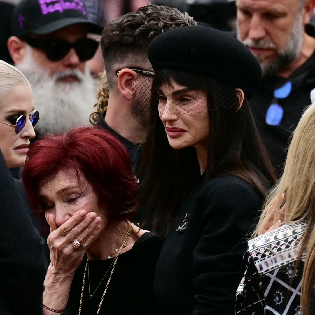 What Sharon Osbourne's rarely-seen daughter Aimee whispered to her at Ozzy's funeral