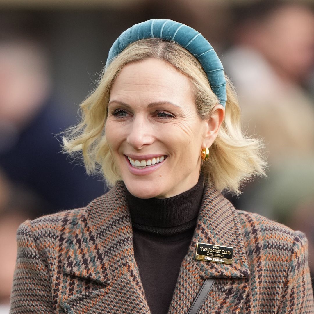 Mike and Zara Tindall dress up for New Year's Day fun at the races with children