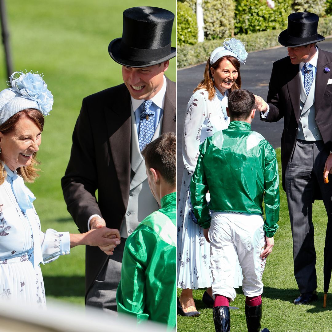 Prince William rescues mother-in-law Carole Middleton after Royal Ascot mishap