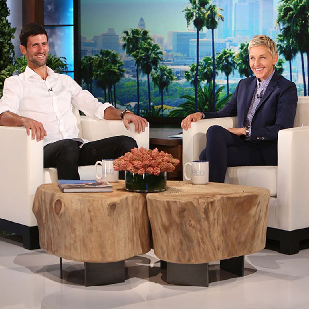 Ellen Degeneres agrees to be Novak Djokovic's trainer during Wimbledon