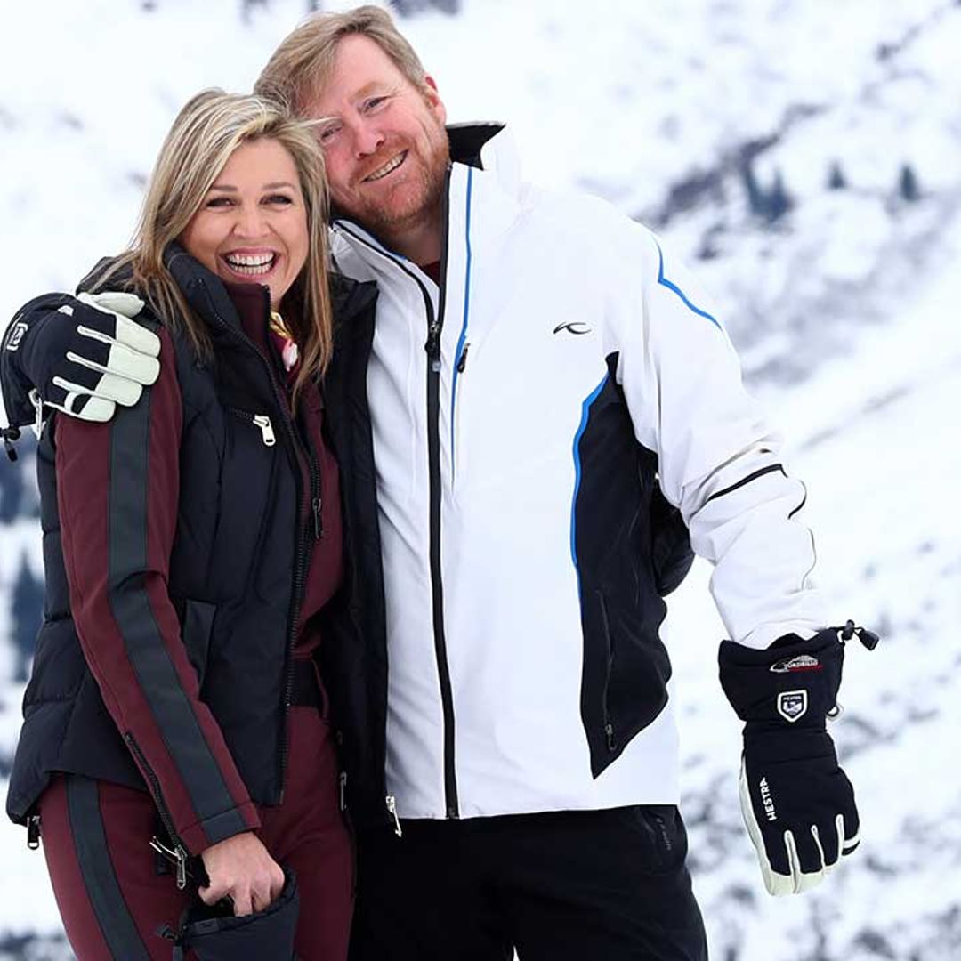 Queen Maxima has fun on the slopes during family ski holiday in Austria
