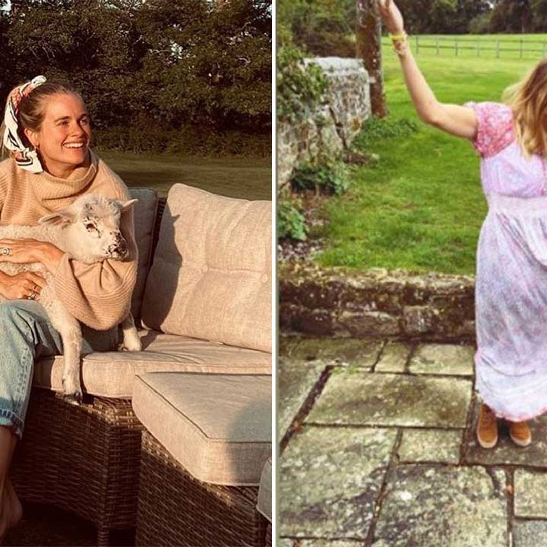 Cressida Bonas unveils incredible garden inside private home