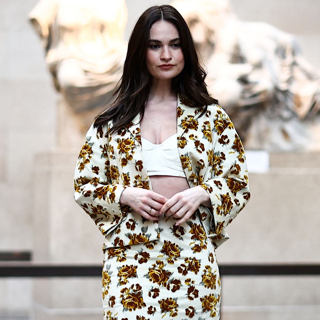 Lily James' shock gothic hair transformation is not to be missed