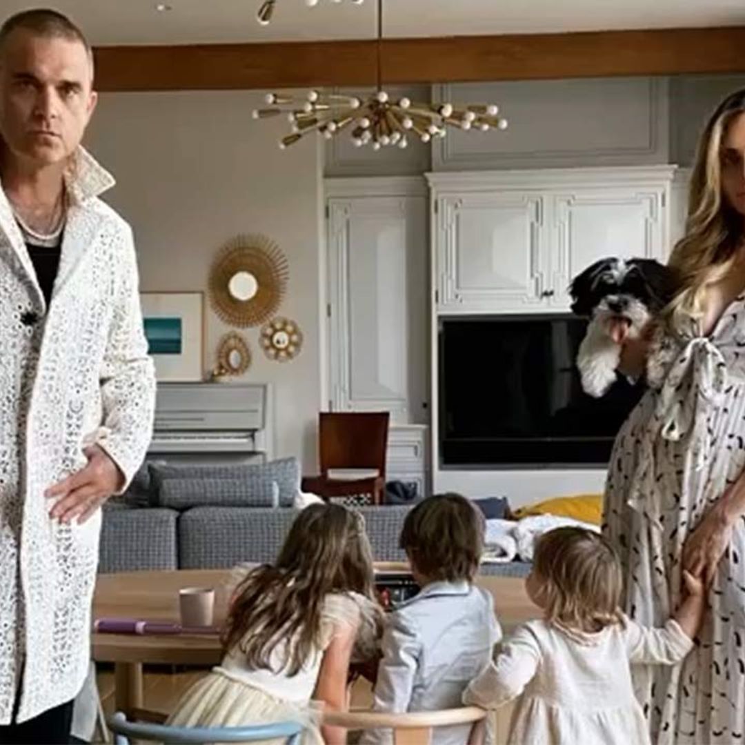 Robbie Williams and Ayda Field shock with rare video of daughter Teddy