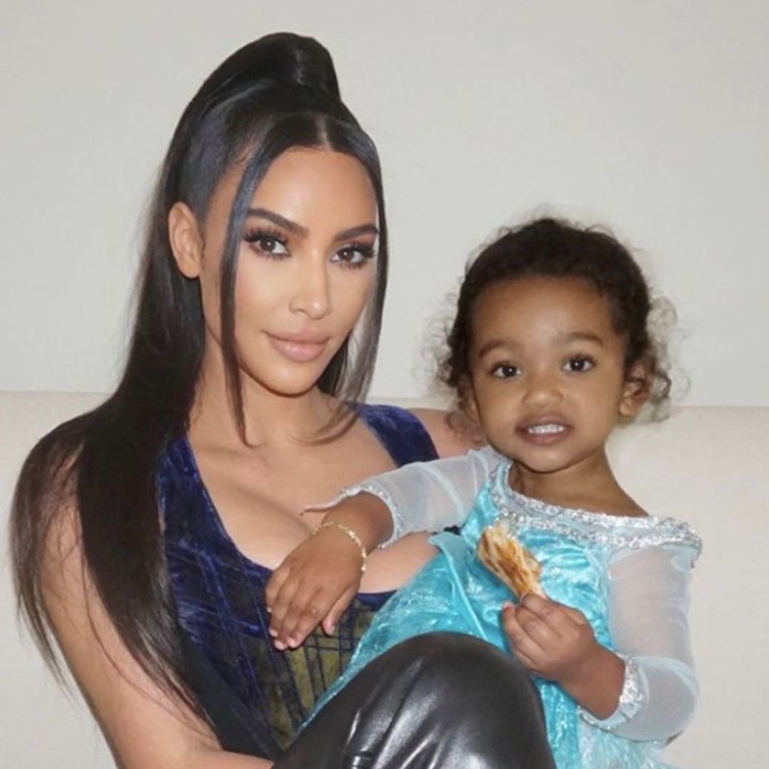 Kim Kardashian's daughter Chicago plays dress-up inside family home