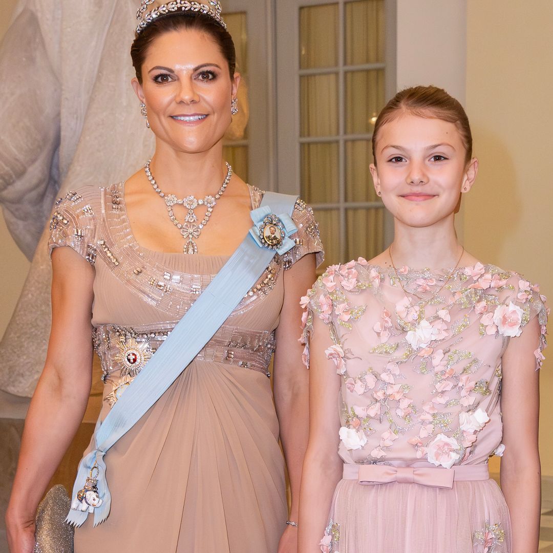 Princess Estelle is the image of her mother Crown Princess Victoria on the ski slopes