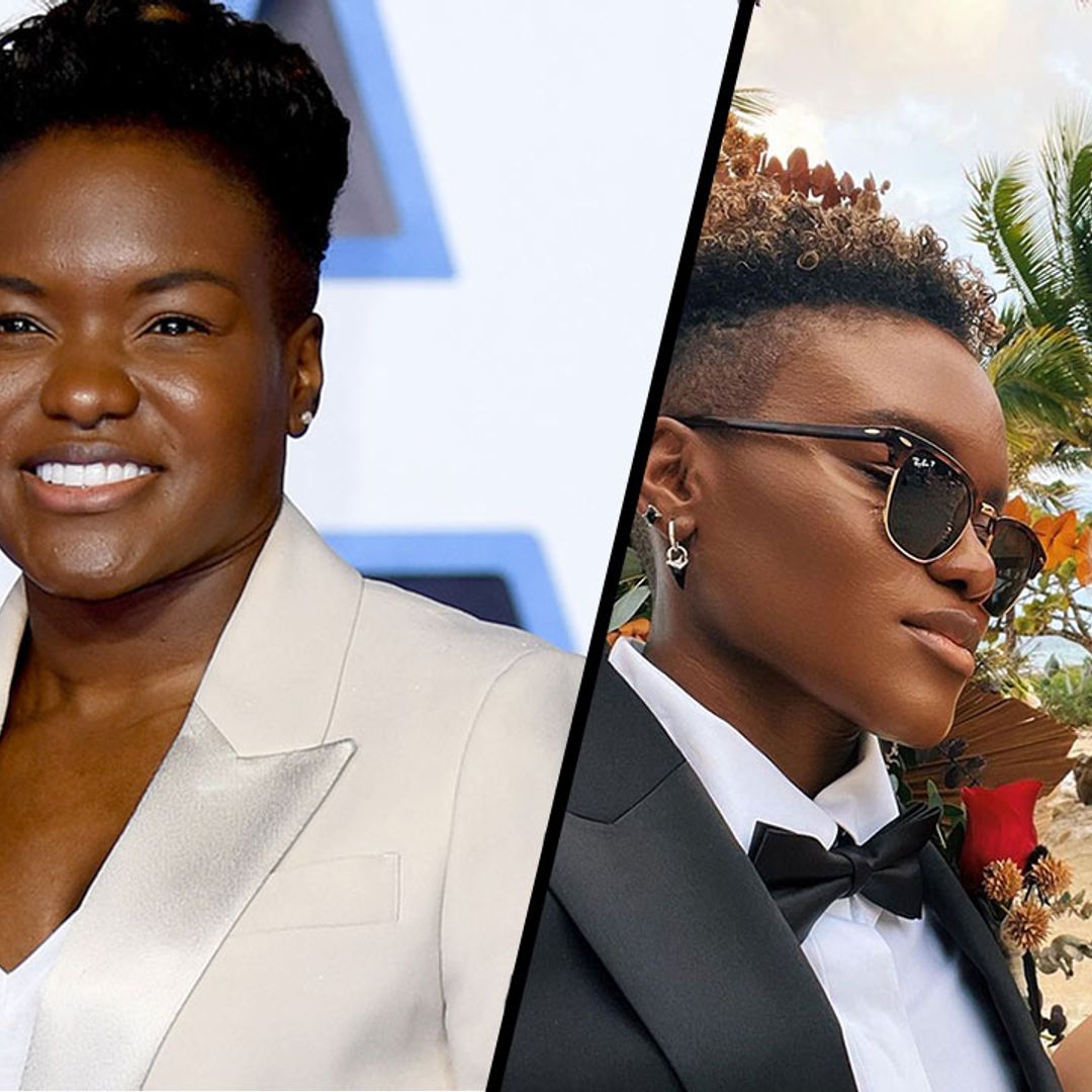 Strictly's Nicola Adams' beachside wedding photos with mini dress-clad Ella Baig confuse fans