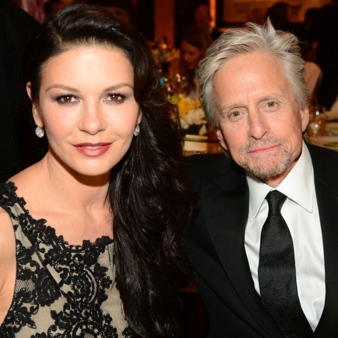 Catherine Zeta-Jones is grateful for health as she poses with Michael Douglas and their children on Thanksgiving
