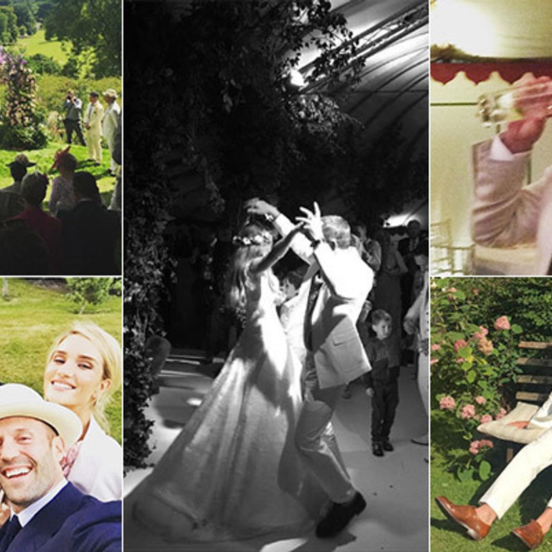 David Beckham and Brad Pitt lead A-list guests at Guy Ritchie's wedding