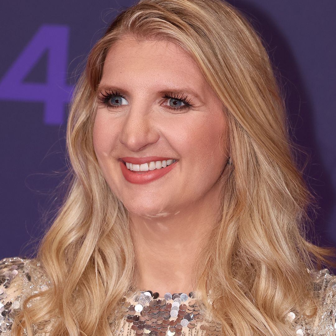 Rebecca Adlington's tiny sequin mini dress revealed