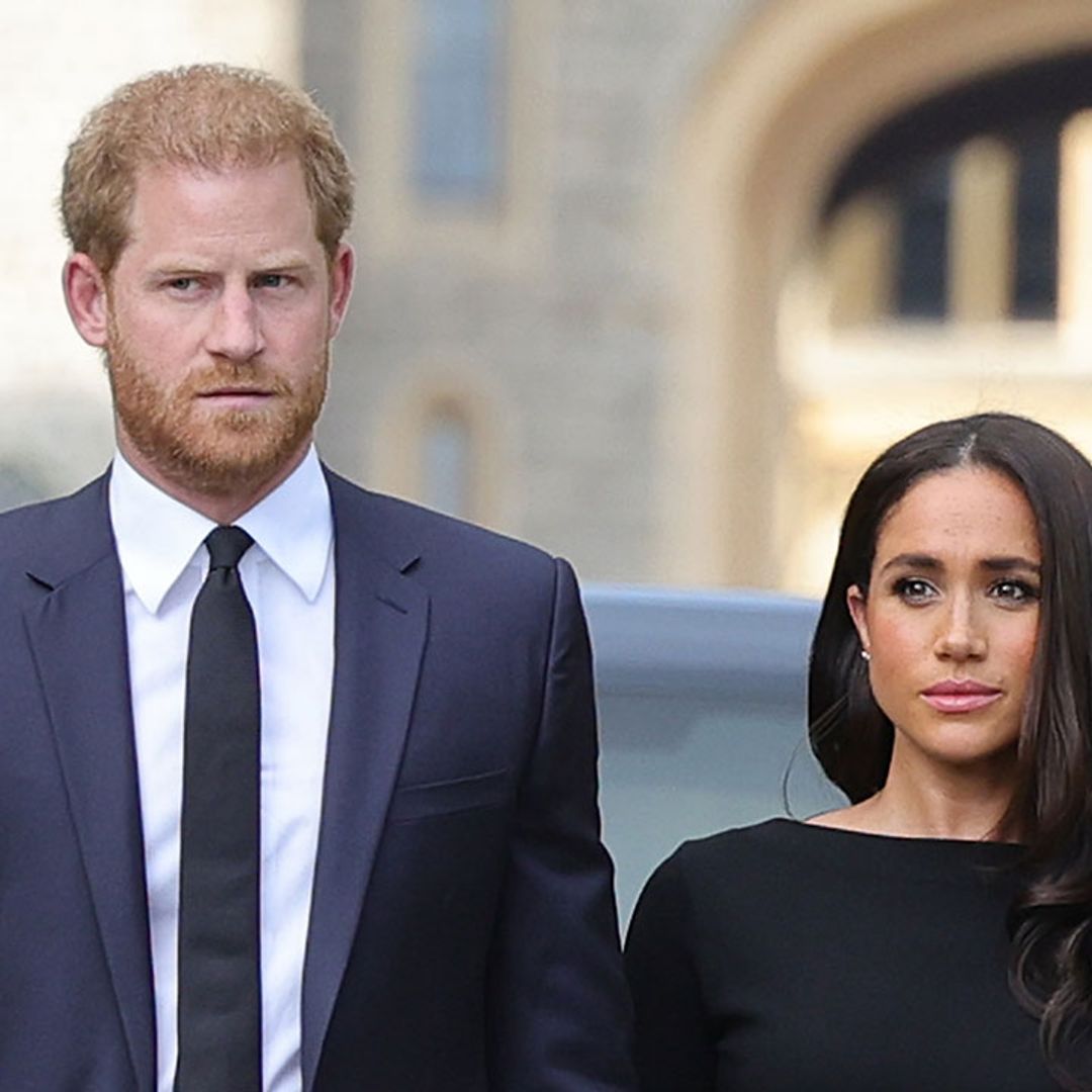 Prince Harry and Meghan Markle pictured with King Charles for the first time since Queen's death at Buckingham Palace