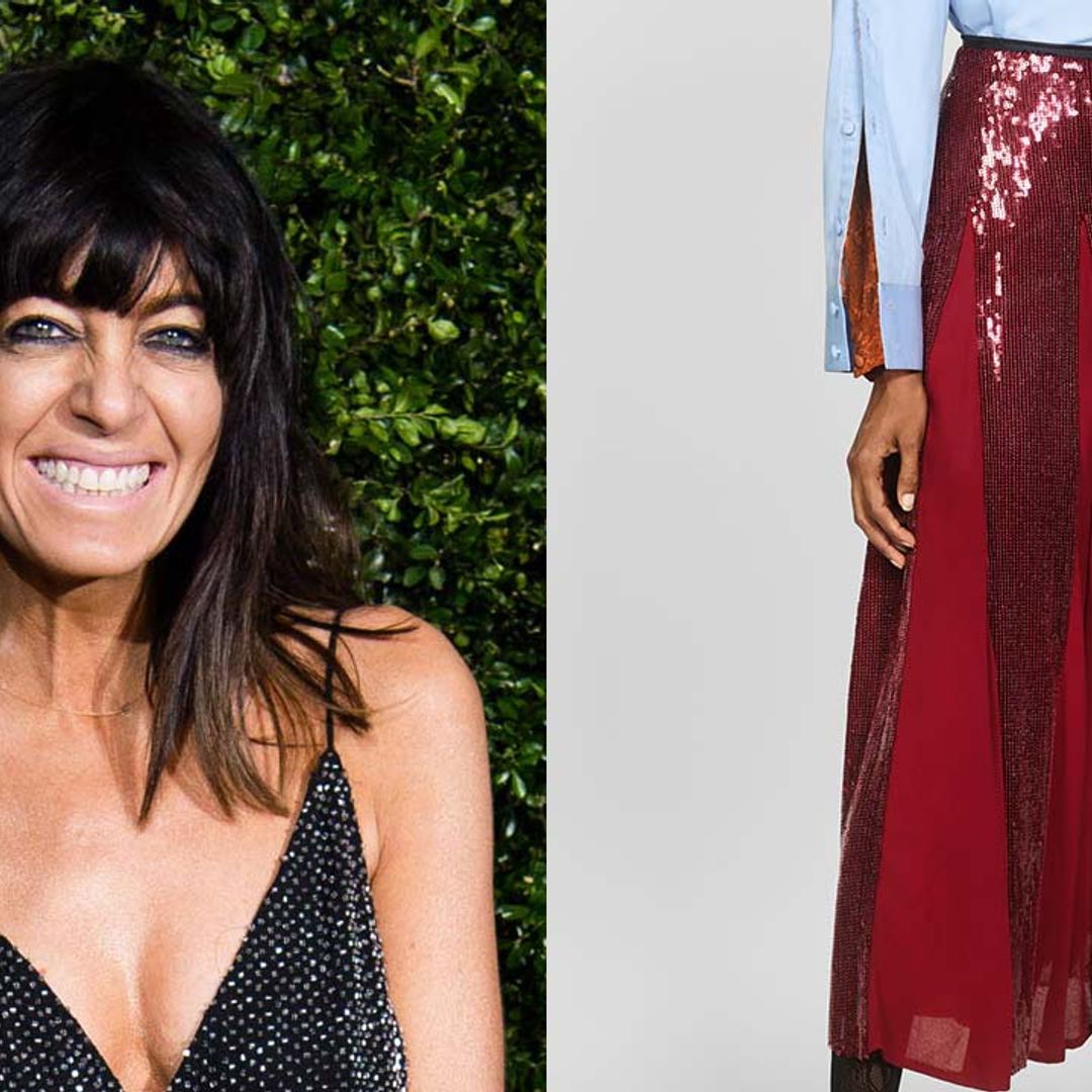 Strictly sparkles! Claudia Winkleman stuns viewers in red sequinned Zara skirt