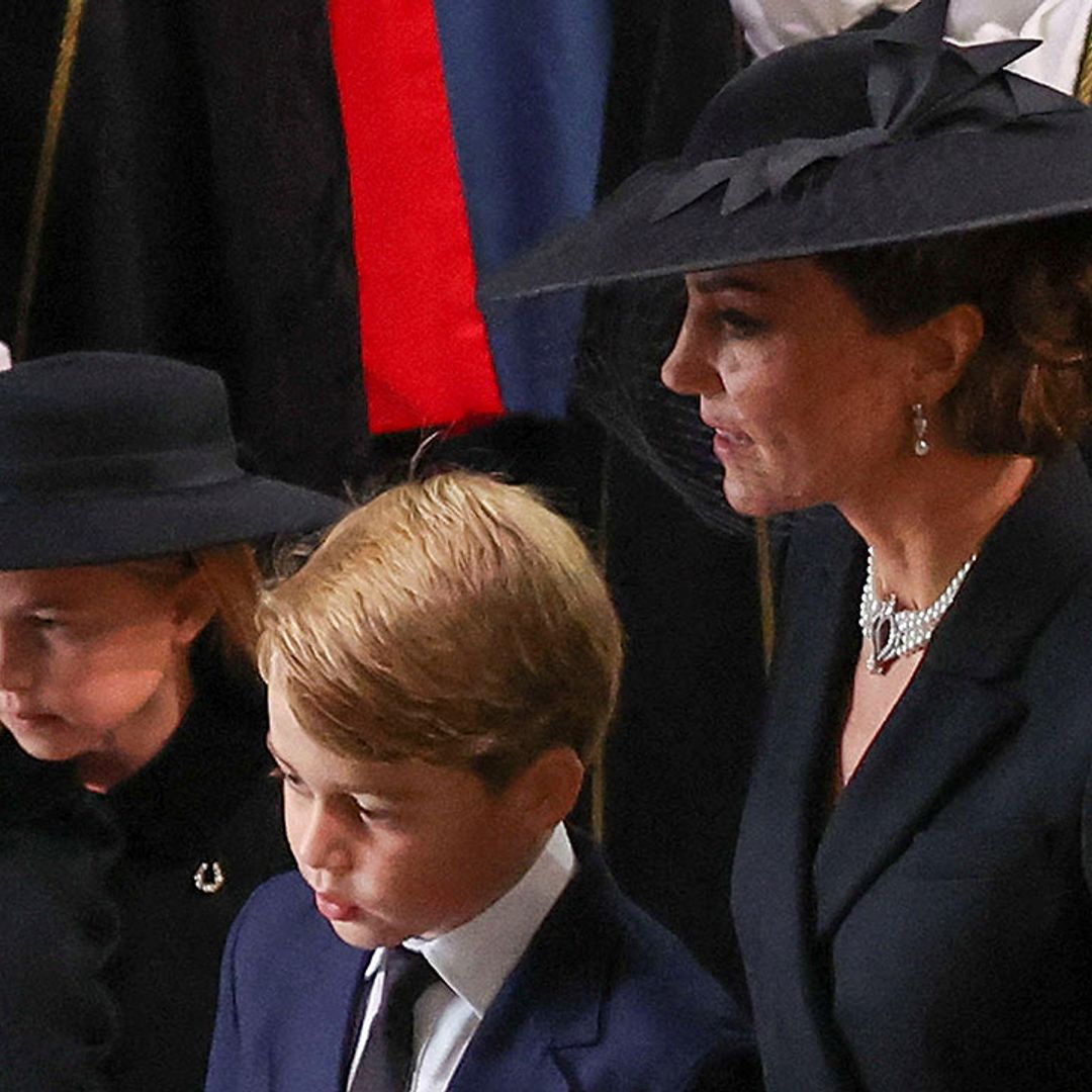 The Queen's great-grandchildren George, Charlotte and Mia attend funeral - live updates & photos