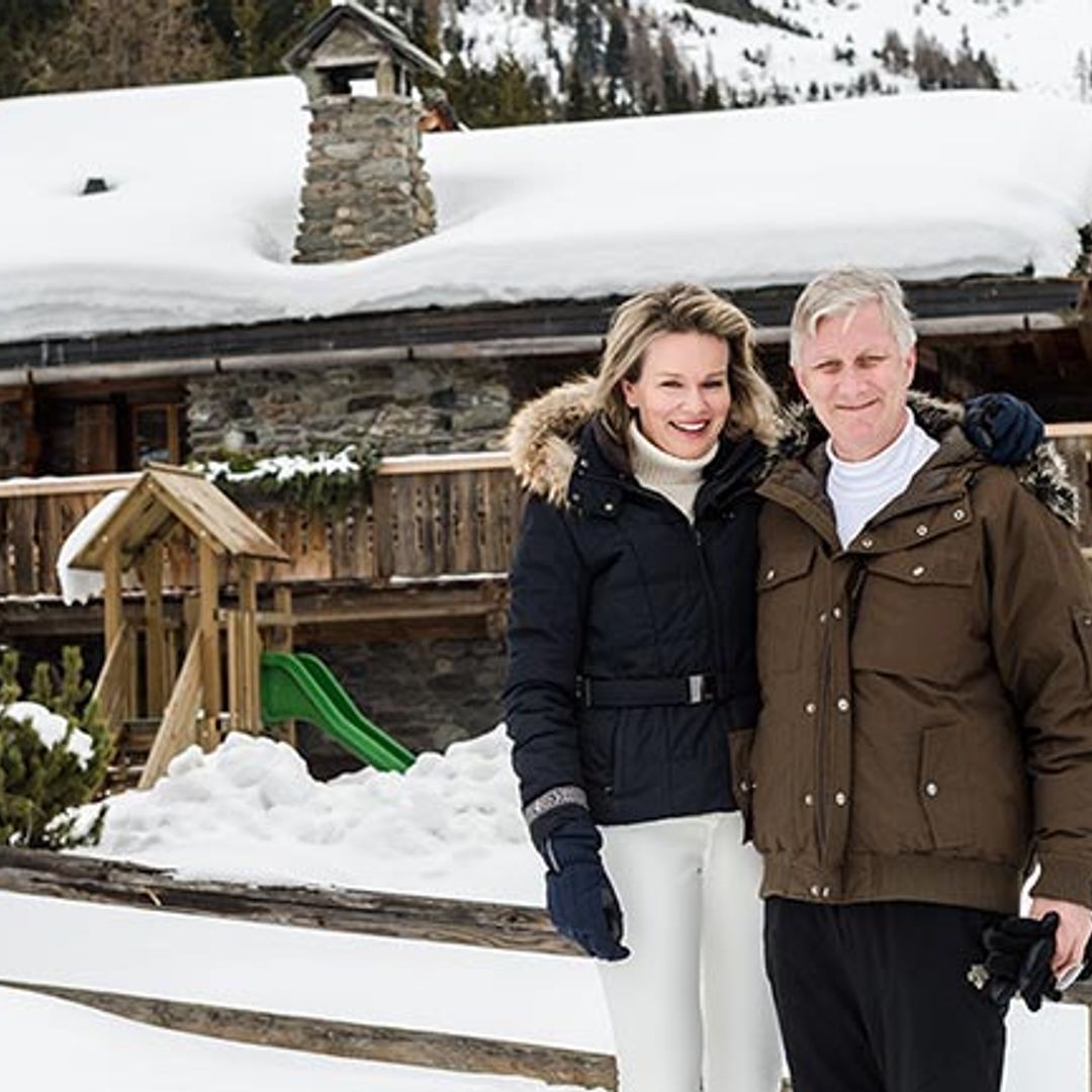 Belgian royal family hit the slopes for annual skiing holiday
