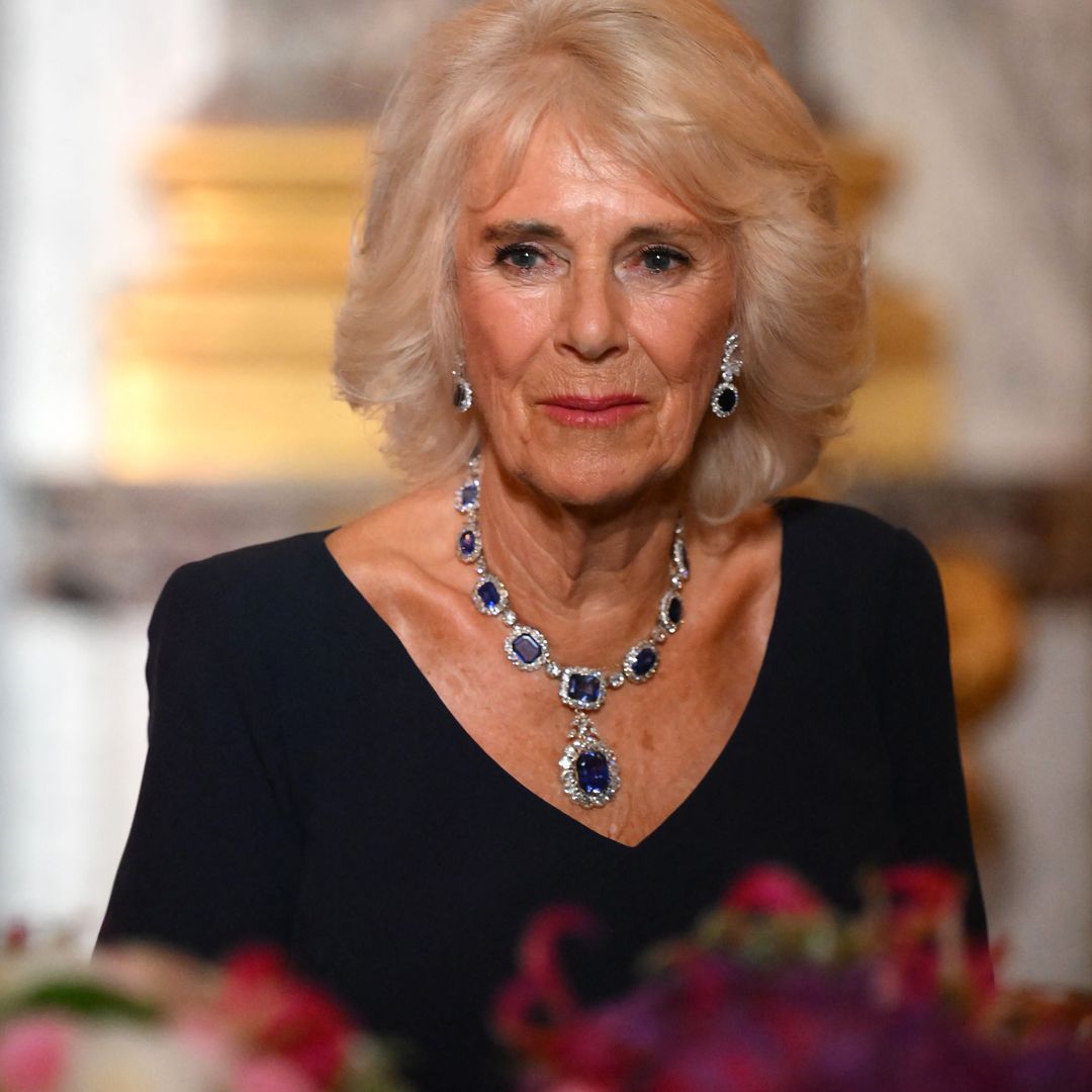Queen Camilla surprises in peacock dress to host star-studded reception at Clarence House