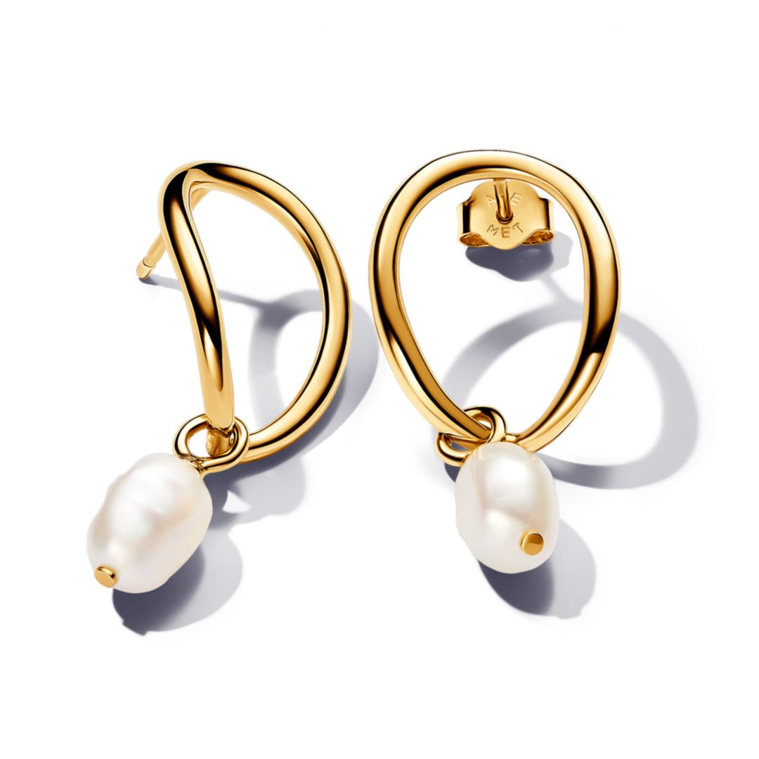 Pandora Pearl Earrings