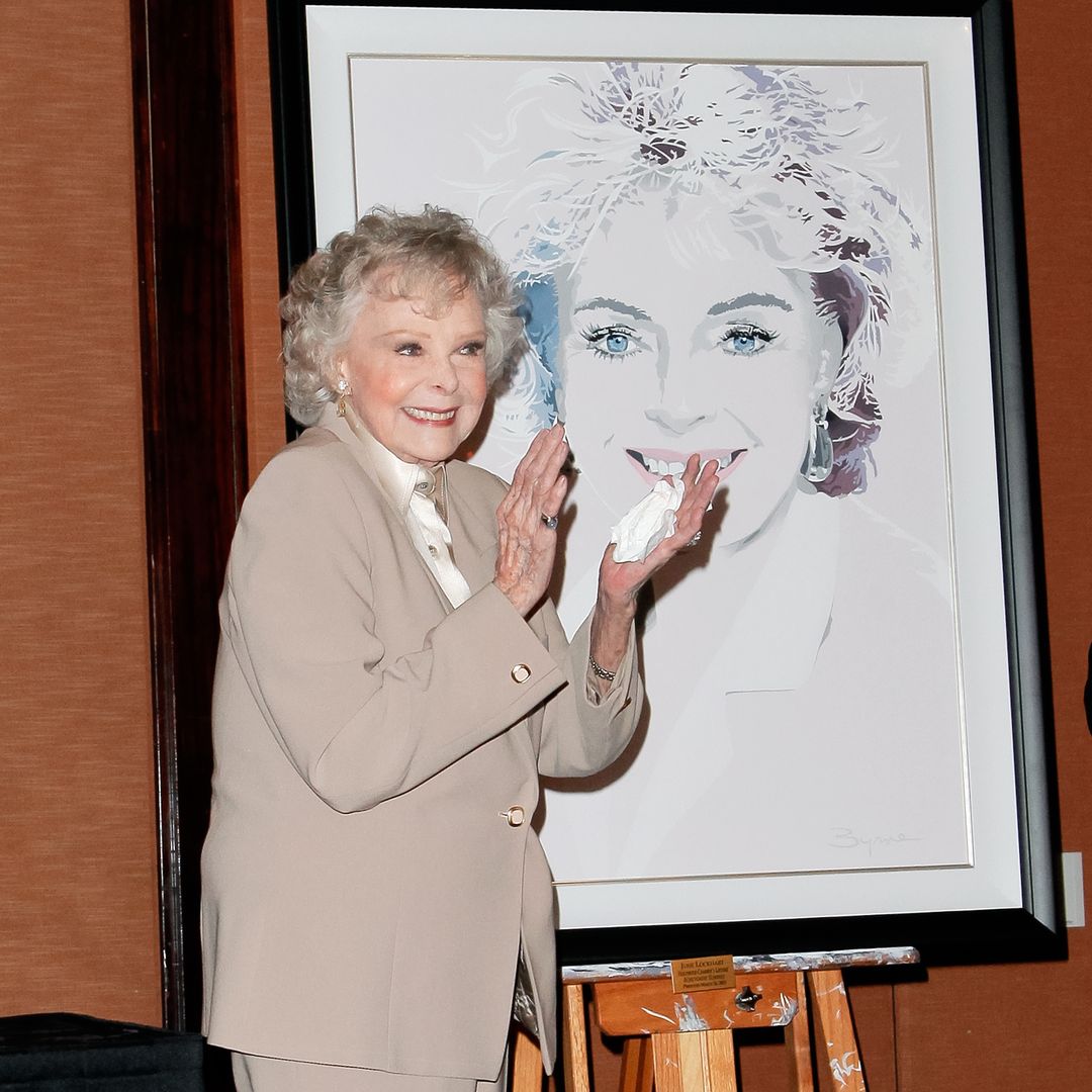 June Lockhart attends the Hollywood Chamber of Commerce honoring her with a Lifetime Achievement Award at the Universal Hilton Hotel on March 26, 2015 in Universal City, California