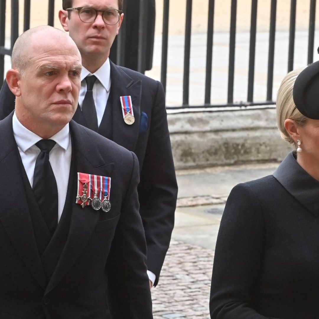 Why Mike Tindall is wearing medals at the Queen's funeral 
