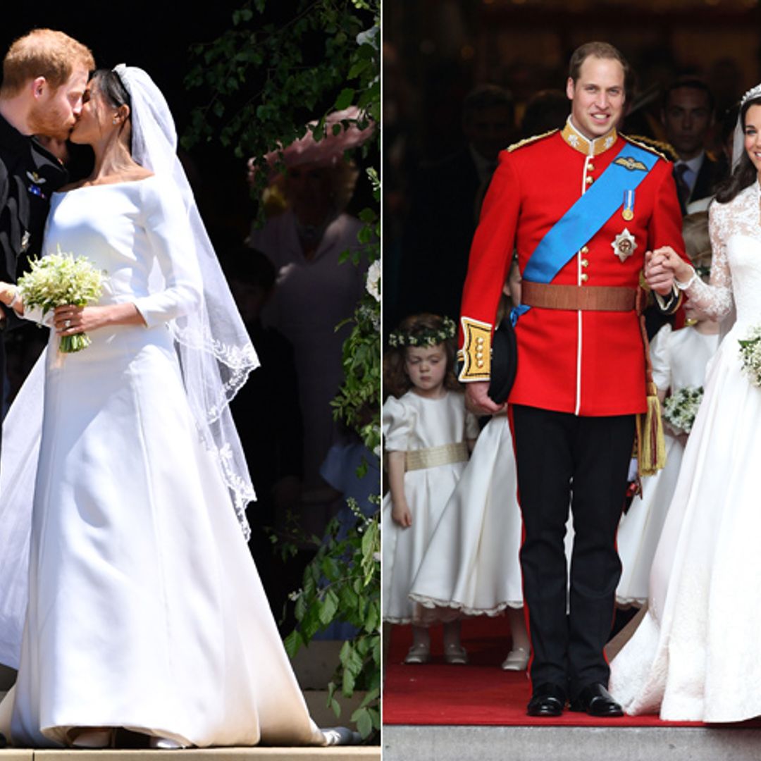 How does Meghan Markle's wedding dress compare to Kate Middleton's? We investigate...