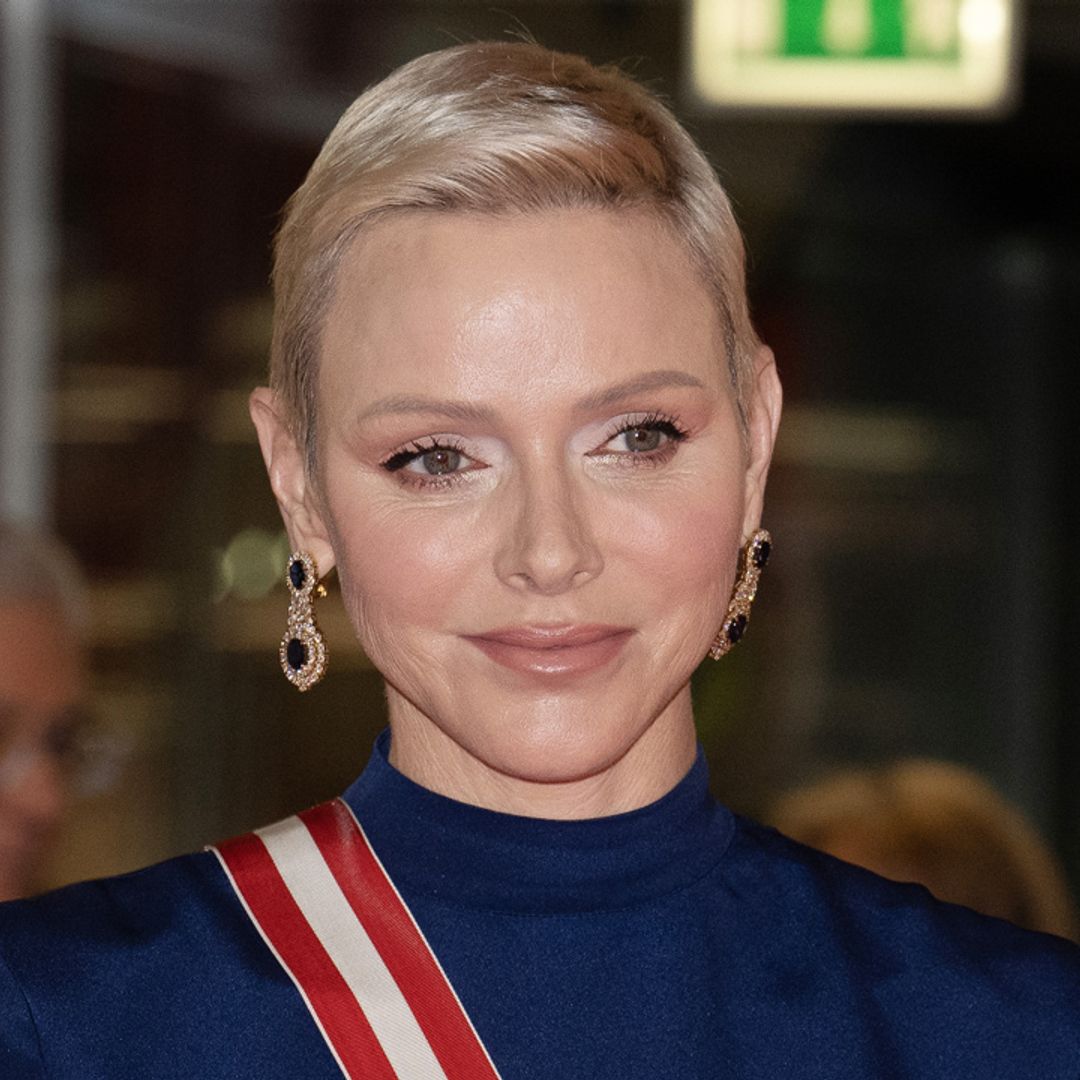 Princess Charlene of Monaco looks 'unrecognisable' in funky flared trousers and dark hair