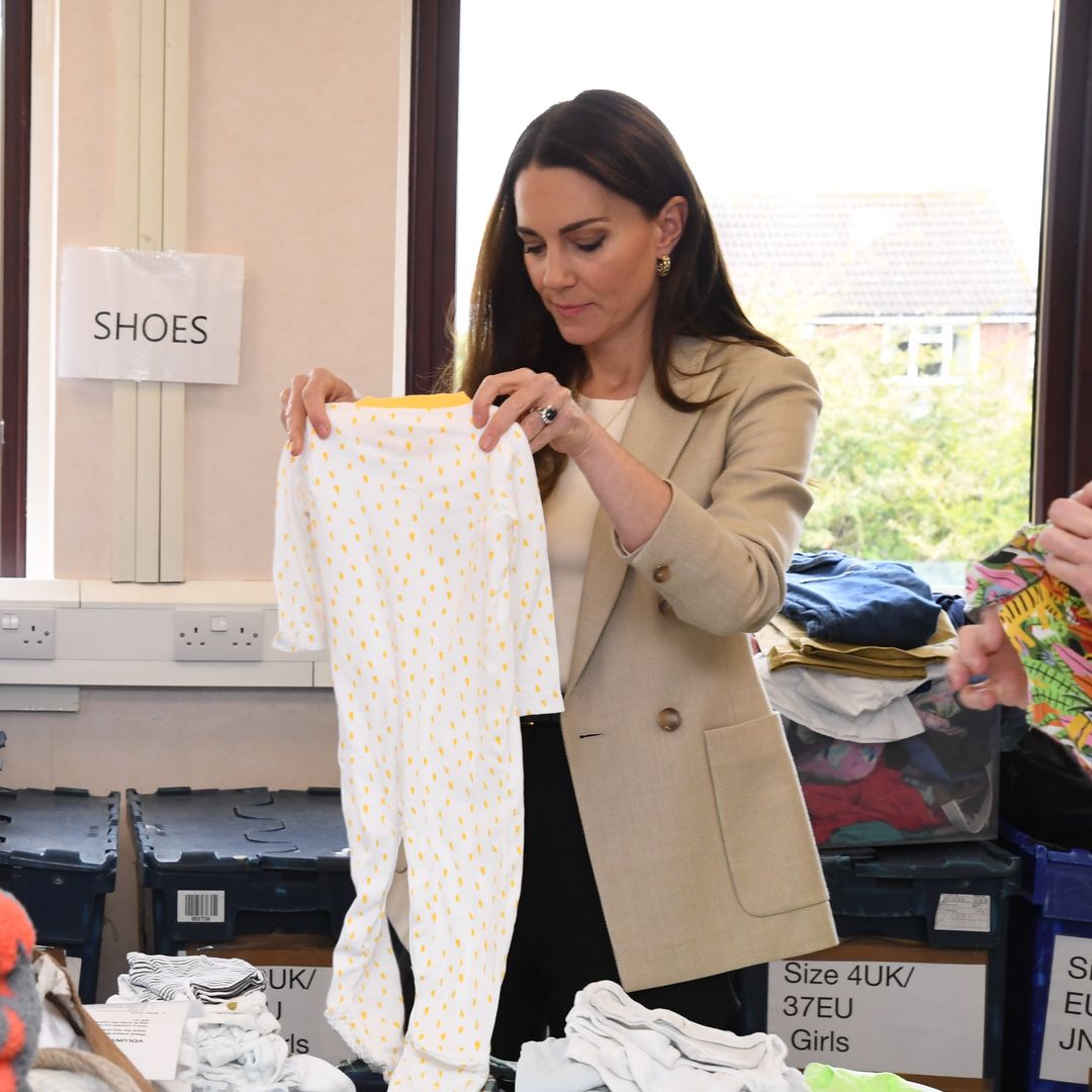 Princess Kate helps out at Windsor baby bank - all the photos