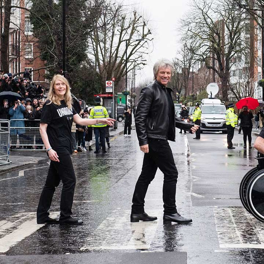 Prince Harry teams up with Jon Bon Jovi at Abbey Road Studios