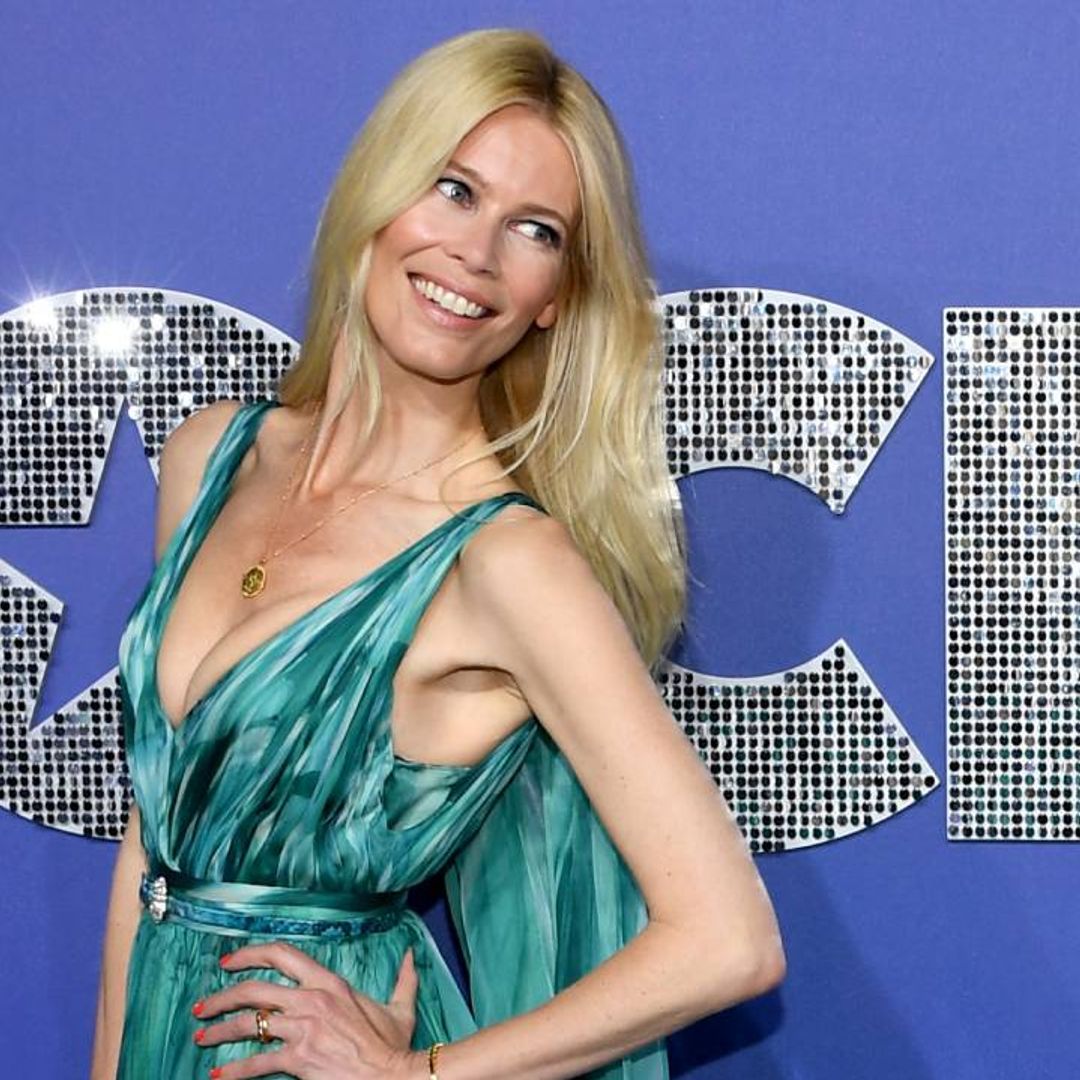 Claudia Schiffer sunbathes inside lush green gardens of her LA home - and it is beautiful