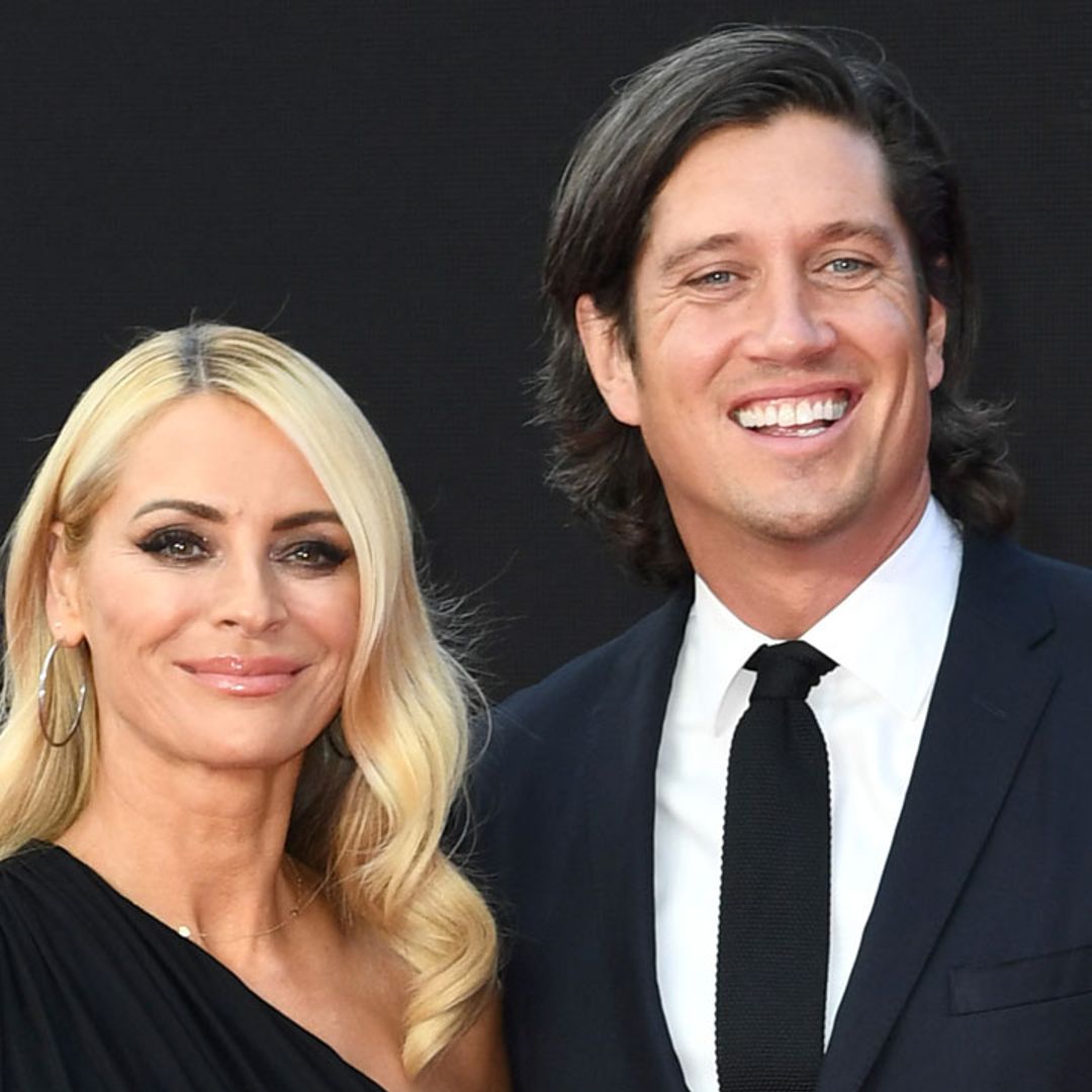 Tess Daly debuts new look on romantic holiday with husband Vernon Kay