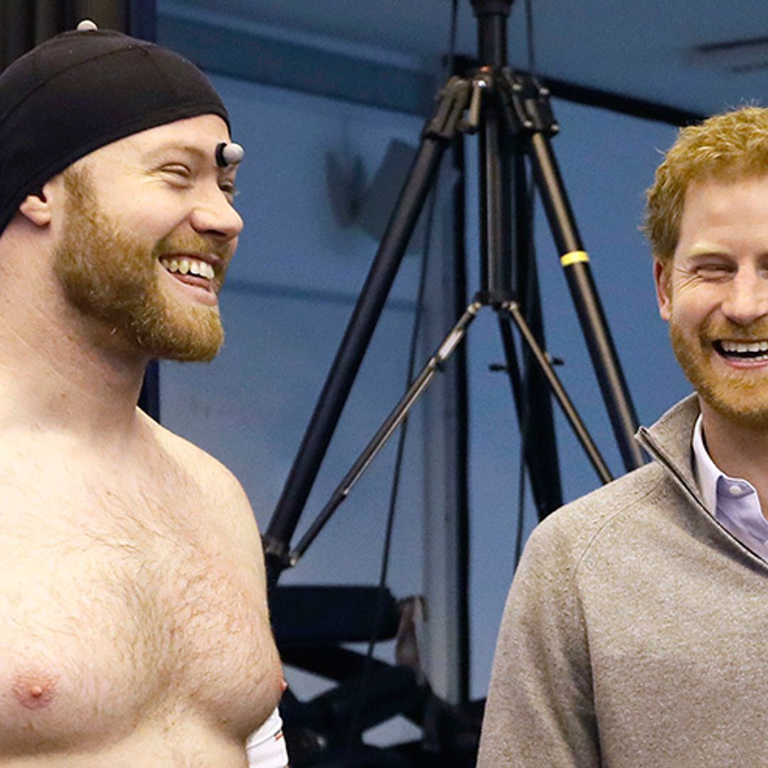 Prince Harry jokes with near-naked fan: 'You're going to get rinsed by all your mates!'