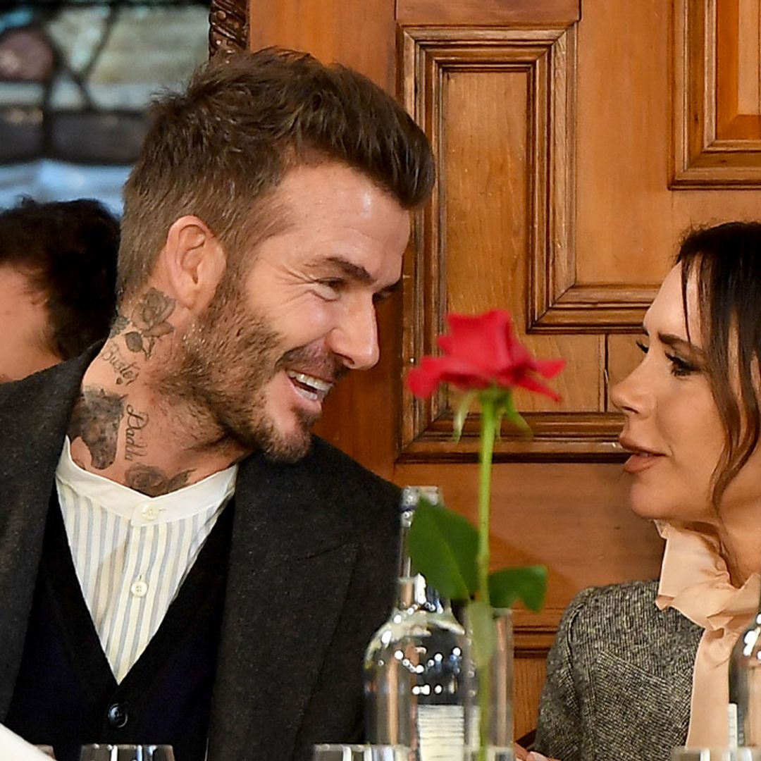Victoria Beckham almost cracks a smile in video with David inside royal-esque kitchen