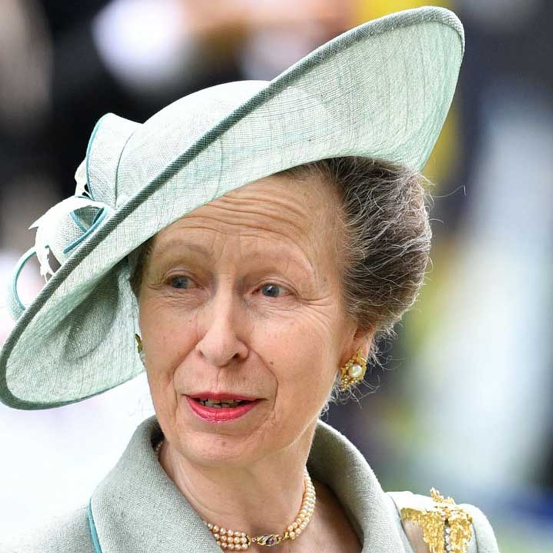 Princess Anne is the picture of elegance in pastel skirt for engagement with the Queen