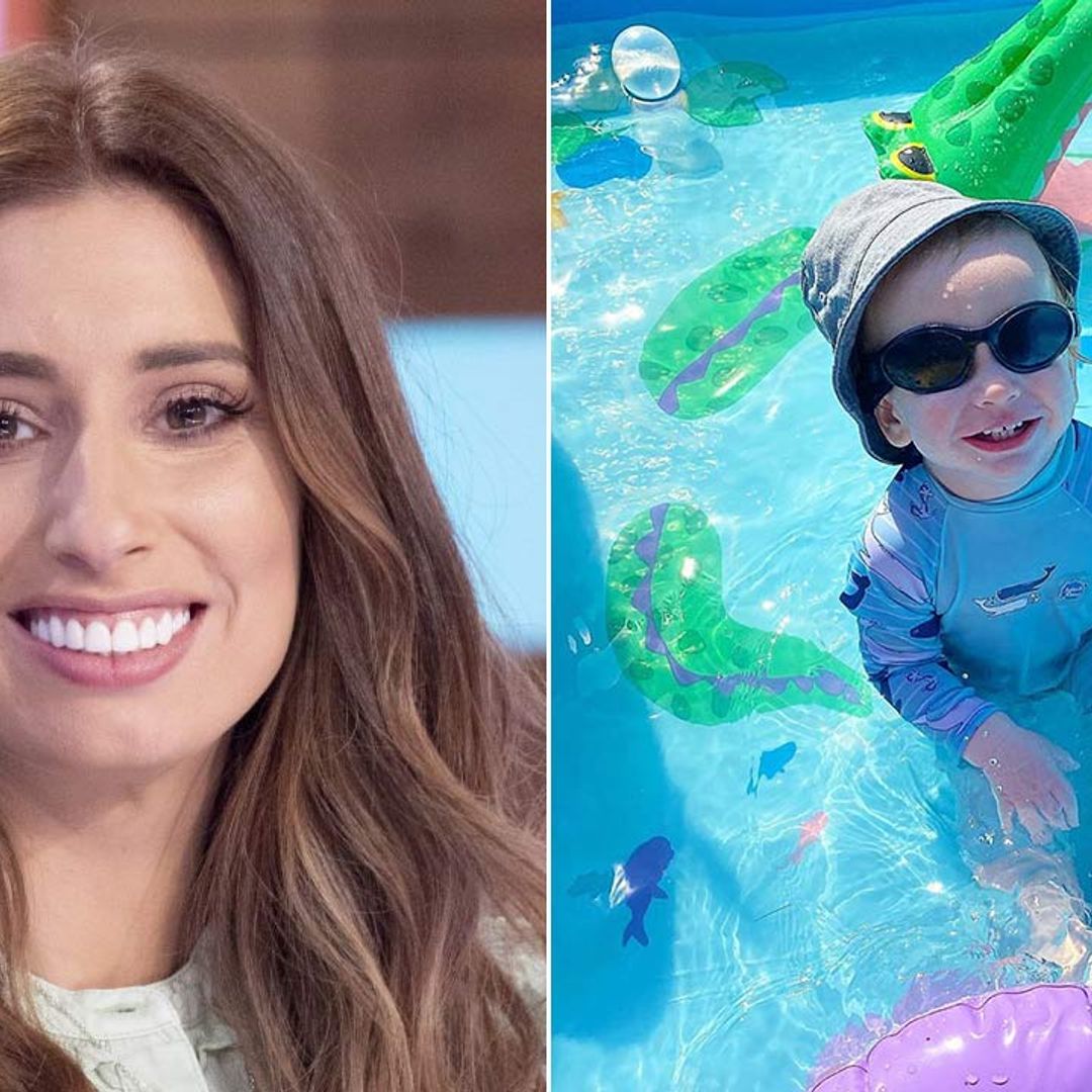 Stacey Solomon's son Rex has the most incredible garden inflatable for summer
