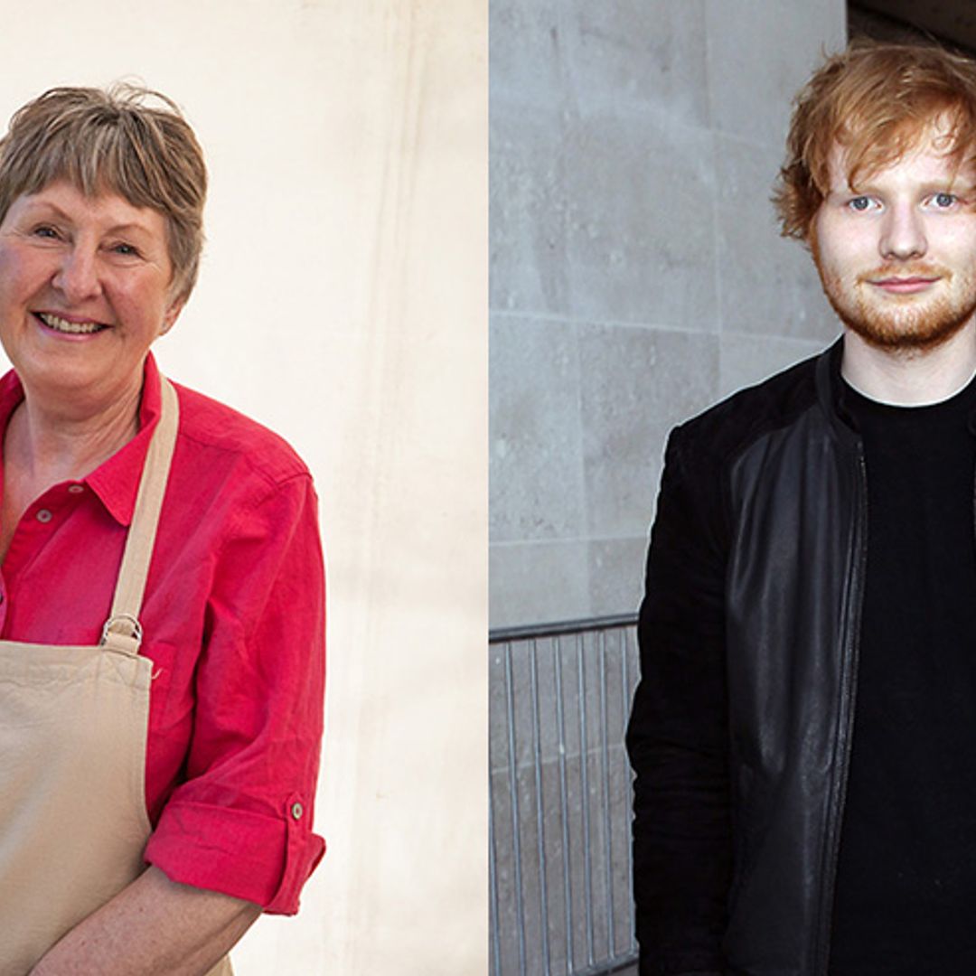 Ed Sheeran gives shout out to his number one fan, Val from The Great British Bake Off!