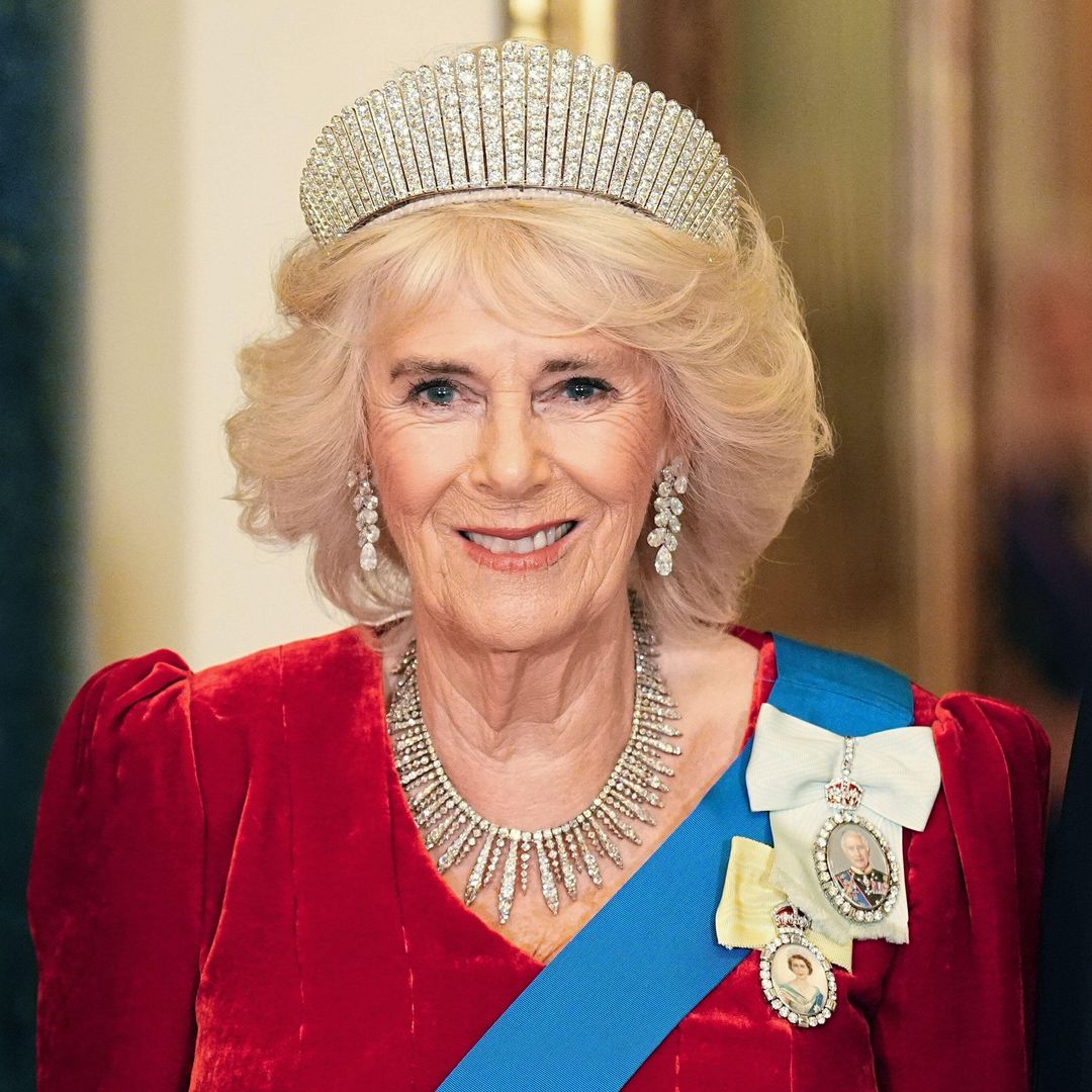 Queen Camilla's cherry print dress proves fashion can be fun in your 70s