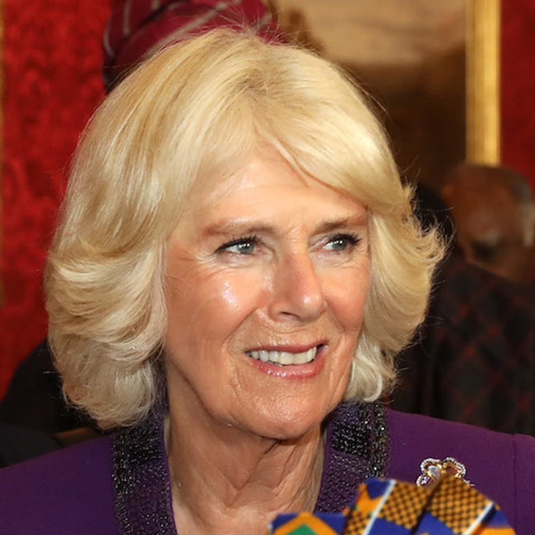 You will majorly want Duchess Camilla's monochrome striped skirt for your winter wardrobe