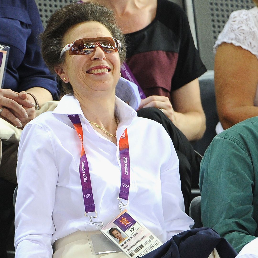 Princess Anne's blue shirt she copied from Princess Kate's wardrobe