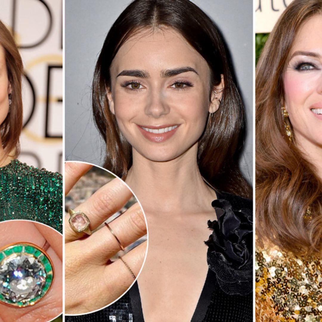 10 of the most unique celebrity engagement rings: Elizabeth Hurley, Katy Perry, Lily Collins and more